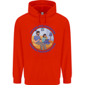 Father & Daughter Gaming Gamer Day Funny Childrens Kids Hoodie Bright Red
