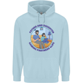Father & Daughter Gaming Gamer Day Funny Childrens Kids Hoodie Light Blue