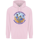 Father & Daughter Gaming Gamer Day Funny Childrens Kids Hoodie Light Pink