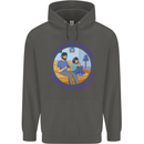 Father & Daughter Gaming Gamer Day Funny Childrens Kids Hoodie Storm Grey