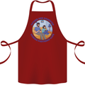 Father & Daughter Gaming Gamer Day Funny Cotton Apron 100% Organic Maroon