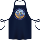 Father & Daughter Gaming Gamer Day Funny Cotton Apron 100% Organic Navy Blue