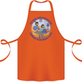 Father & Daughter Gaming Gamer Day Funny Cotton Apron 100% Organic Orange