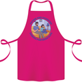 Father & Daughter Gaming Gamer Day Funny Cotton Apron 100% Organic Pink