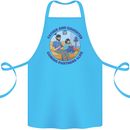 Father & Daughter Gaming Gamer Day Funny Cotton Apron 100% Organic Turquoise