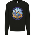 Father & Daughter Gaming Gamer Day Funny Kids Sweatshirt Jumper Black