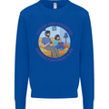 Father & Daughter Gaming Gamer Day Funny Kids Sweatshirt Jumper Royal Blue