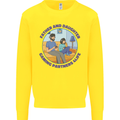 Father & Daughter Gaming Gamer Day Funny Kids Sweatshirt Jumper Yellow