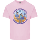 Father & Daughter Gaming Gamer Day Funny Kids T-Shirt Childrens Light Pink