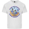 Father & Daughter Gaming Gamer Day Funny Kids T-Shirt Childrens White