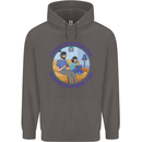 Father & Daughter Gaming Gamer Day Funny Mens 80% Cotton Hoodie Charcoal
