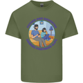 Father & Daughter Gaming Gamer Day Funny Mens Cotton T-Shirt Tee Top Military Green