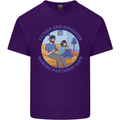 Father & Daughter Gaming Gamer Day Funny Mens Cotton T-Shirt Tee Top Purple