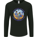 Father & Daughter Gaming Gamer Day Funny Mens Long Sleeve T-Shirt Black