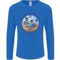 Father & Daughter Gaming Gamer Day Funny Mens Long Sleeve T-Shirt Royal Blue