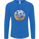 Father & Daughter Gaming Gamer Day Funny Mens Long Sleeve T-Shirt Royal Blue
