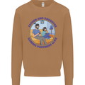 Father & Daughter Gaming Gamer Day Funny Mens Sweatshirt Jumper Caramel Latte
