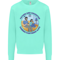 Father & Daughter Gaming Gamer Day Funny Mens Sweatshirt Jumper Peppermint