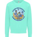 Father & Daughter Gaming Gamer Day Funny Mens Sweatshirt Jumper Peppermint