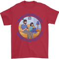 Father & Daughter Gaming Gamer Day Funny Mens T-Shirt 100% Cotton Red