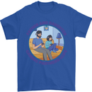 Father & Daughter Gaming Gamer Day Funny Mens T-Shirt 100% Cotton Royal Blue