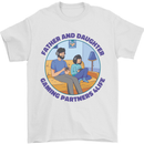 Father & Daughter Gaming Gamer Day Funny Mens T-Shirt 100% Cotton White