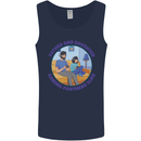 Father & Daughter Gaming Gamer Day Funny Mens Vest Tank Top Navy Blue