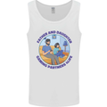 Father & Daughter Gaming Gamer Day Funny Mens Vest Tank Top White