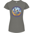 Father & Daughter Gaming Gamer Day Funny Womens Petite Cut T-Shirt Charcoal