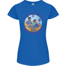Father & Daughter Gaming Gamer Day Funny Womens Petite Cut T-Shirt Royal Blue