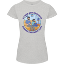 Father & Daughter Gaming Gamer Day Funny Womens Petite Cut T-Shirt Sports Grey