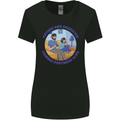 Father & Daughter Gaming Gamer Day Funny Womens Wider Cut T-Shirt Black