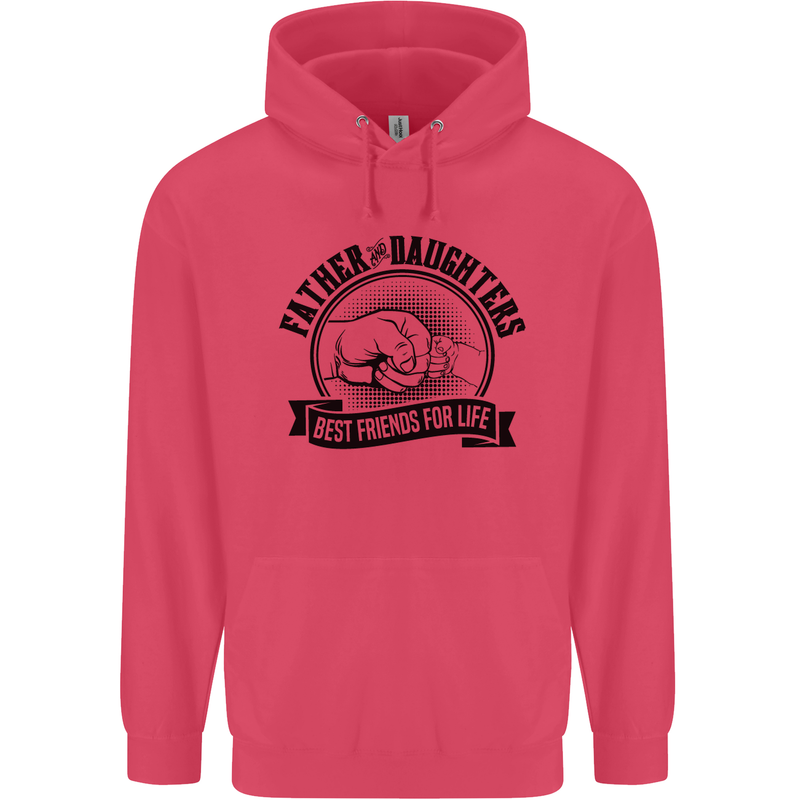 Father & Daughters Best Friends Fathers Day Childrens Kids Hoodie Heliconia