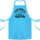 Father & Daughters Best Friends Fathers Day Cotton Apron 100% Organic Turquoise