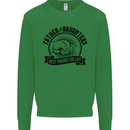 Father & Daughters Best Friends Fathers Day Kids Sweatshirt Jumper Irish Green