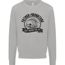 Father & Daughters Best Friends Fathers Day Kids Sweatshirt Jumper Sports Grey