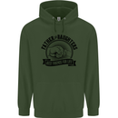 Father & Daughters Best Friends Fathers Day Mens 80% Cotton Hoodie Forest Green
