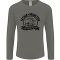 Father & Daughters Best Friends Fathers Day Mens Long Sleeve T-Shirt Charcoal