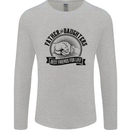 Father & Daughters Best Friends Fathers Day Mens Long Sleeve T-Shirt Sports Grey
