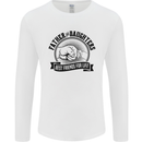 Father & Daughters Best Friends Fathers Day Mens Long Sleeve T-Shirt White
