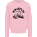 Father & Daughters Best Friends Fathers Day Mens Sweatshirt Jumper Light Pink
