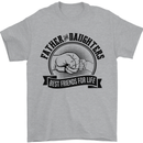 Father & Daughters Best Friends Fathers Day Mens T-Shirt Cotton Gildan Sports Grey