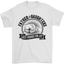 Father & Daughters Best Friends Fathers Day Mens T-Shirt Cotton Gildan White