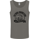 Father & Daughters Best Friends Fathers Day Mens Vest Tank Top Charcoal