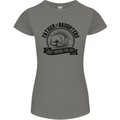 Father & Daughters Best Friends Fathers Day Womens Petite Cut T-Shirt Charcoal