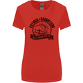Father & Daughters Best Friends Fathers Day Womens Wider Cut T-Shirt Red