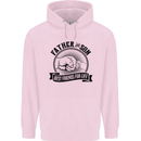 Father & Son Best Friends Father's Day Childrens Kids Hoodie Light Pink