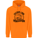 Father & Son Best Friends Father's Day Childrens Kids Hoodie Orange