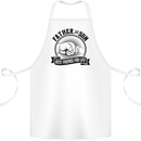 Father & Son Best Friends Father's Day Cotton Apron 100% Organic White