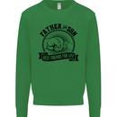 Father & Son Best Friends Father's Day Kids Sweatshirt Jumper Irish Green